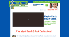 Desktop Screenshot of orlandohoteldealz.com